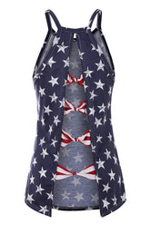 Navy Stars Printed One Piece Swimwear